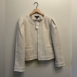 Ann Taylor Blazer. Size 14. Tan/white. Brand New.